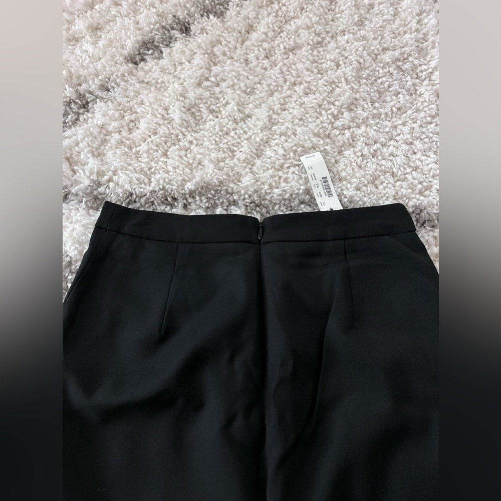 NWT J.Crew Super 120's Solid Black Pencil Skirt Womens size 00 - Picture 12 of 15